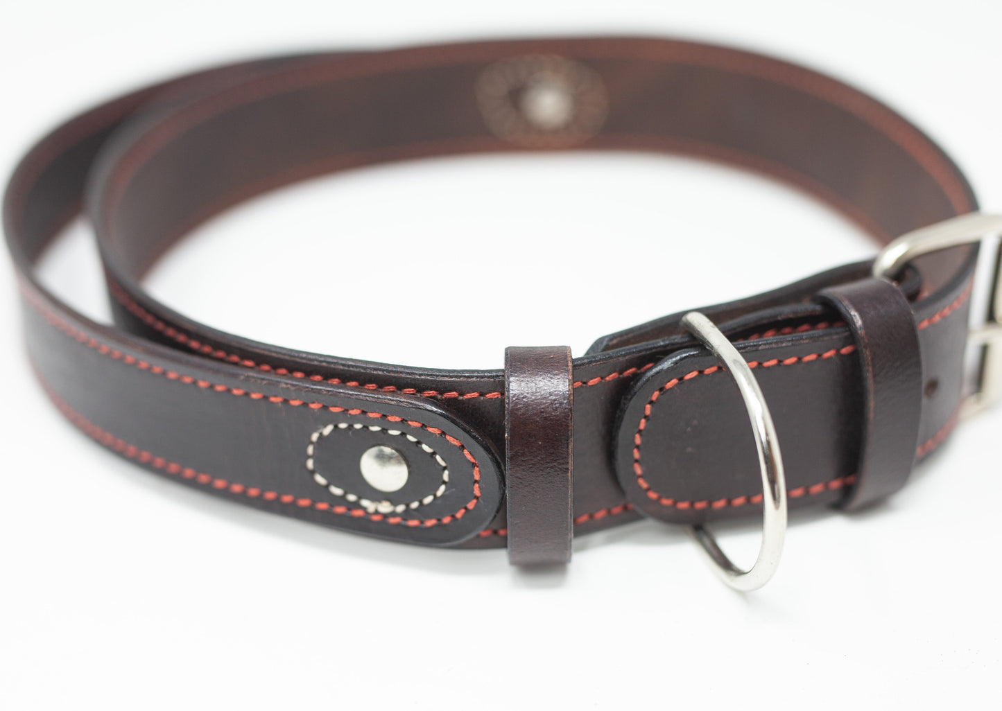 Leather Dog Collar With a Handle